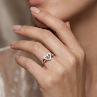 Infinity Heart Promise Ring - Image 3