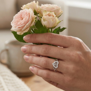 Infinity Heart Promise Ring - Image 5