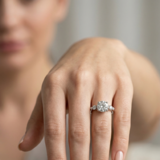 Celestial Embrace Silver Halo Ring - Image 3