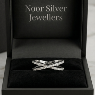 Eternal Crisscross Spark Ring - Image 3