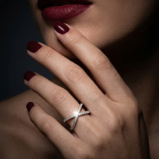 Eternal Crisscross Spark Ring - Image 4