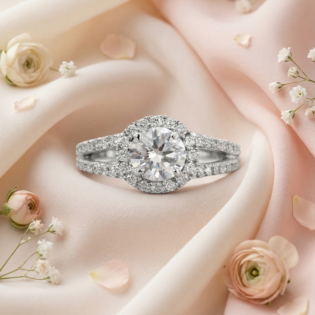 Celestial Halo Promise Ring