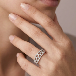 Celestia Crown Silver Band - Image 4