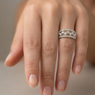 Celestia Crown Silver Band - Image 5