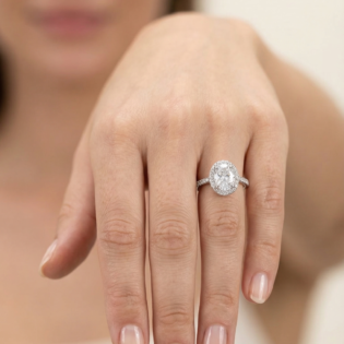 Aurora Halo Silver Ring - Image 2