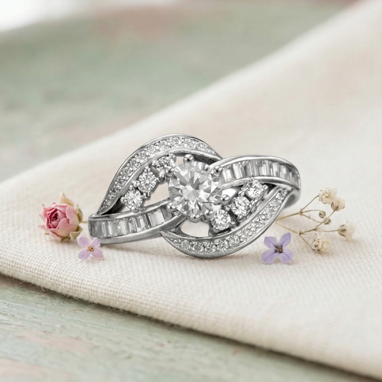 Infinity Radiance Silver Ring