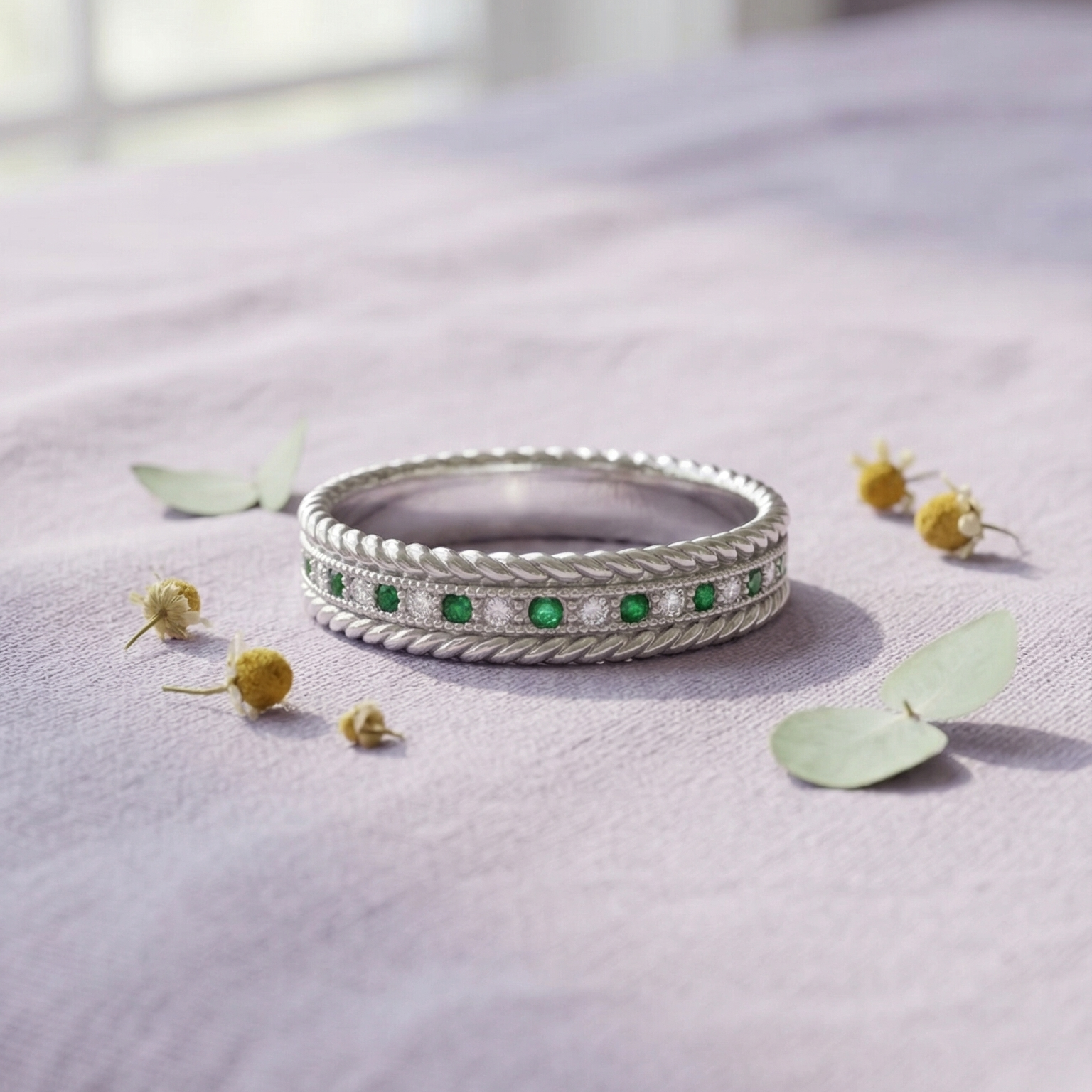 Verdant Twist Eternity Band