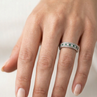 Verdant Twist Eternity Band - Image 2