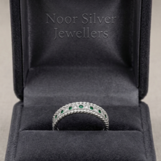 Verdant Twist Eternity Band - Image 3