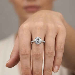 Celestial Radiance Solitaire Ring - Image 4