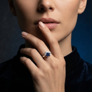 Midnight Prism Silver Ring - Image 2