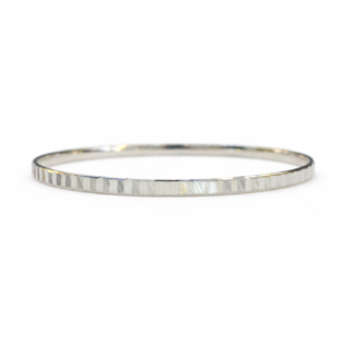 Chandrika Frost Silver Kada Bracelet