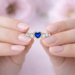 Azure Amore Eternelle Silver Ring - Image 3
