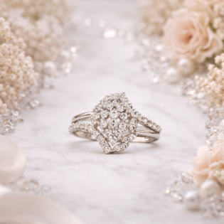 Starlace Bloom Silver Ring