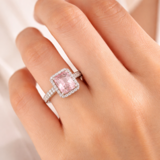 Blush Radiance Silver Ring - Image 2