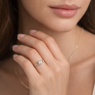 Celestia Bloom Radiance Silver Ring - Image 4