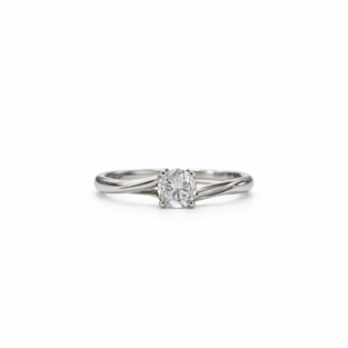 Eternal Grace Silver Solitaire Ring