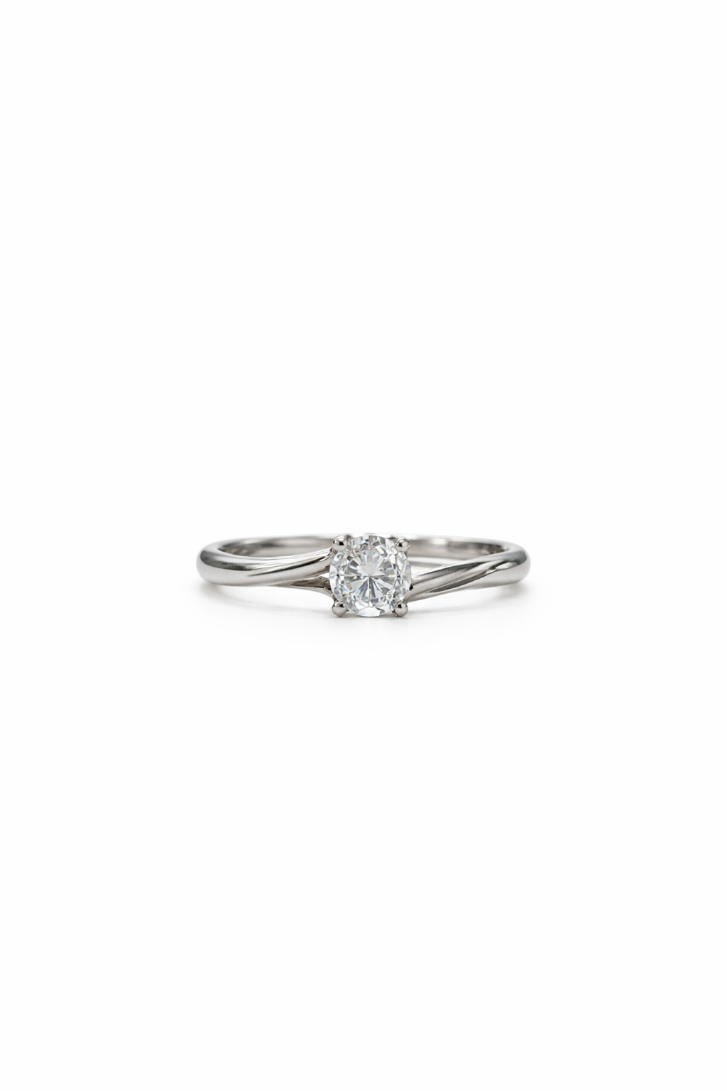 Eternal Grace Silver Solitaire Ring