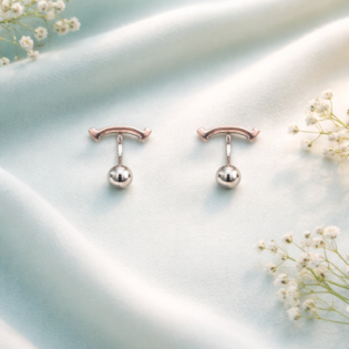 ArcLume Drop Silver Earrings