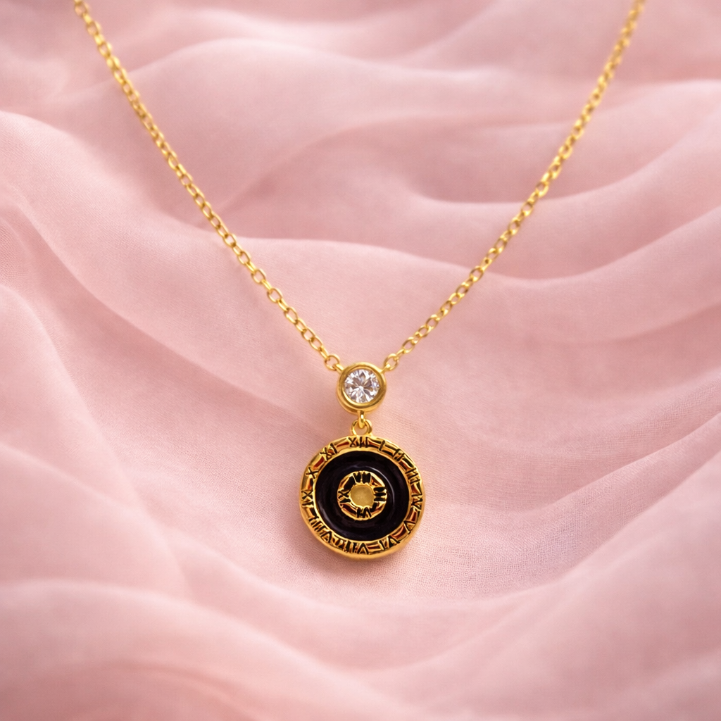 Solar Eclipse Medallion Pendant