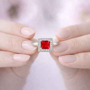 Crimson Crown Elegance Ring - Image 3