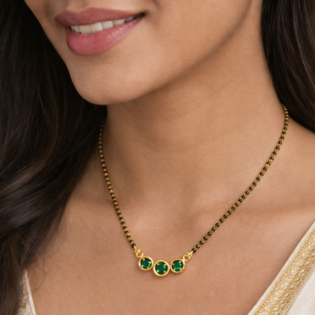 Triveni Harita Mangalsutra (Silver Finish) - Image 2