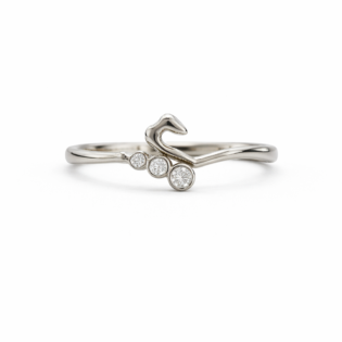 Silver Serpent Grace Ring