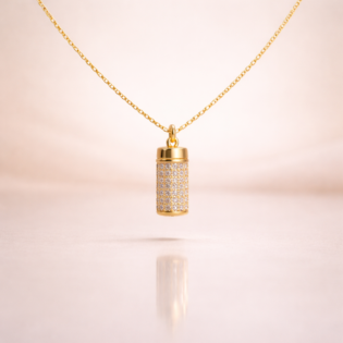 Luminous Vault Cylinder Pendant - Image 3