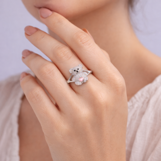 LumiBear Amorette Silver Ring - Image 2