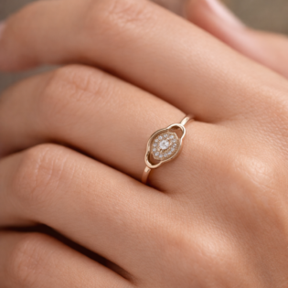 Celestia Bloom Radiance Silver Ring - Image 2
