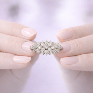 Celestial Bloom Silver Ring - Image 5