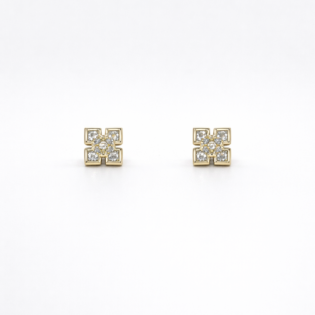 Aurora Quadrant Spark Stud Earrings