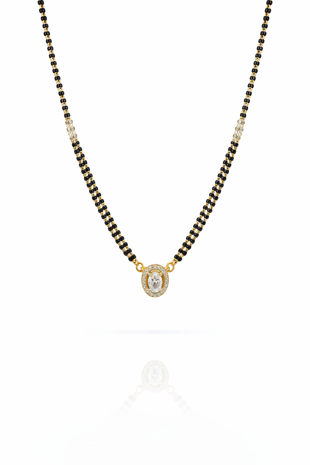 Chandi Kiran Mangalsutra (Silver Finish)