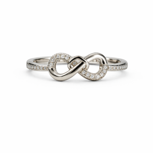 Infinity Embrace Silver Ring