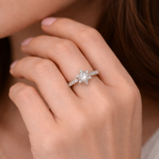 Lunaria Starcrest Silver Ring - Image 2