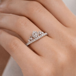 Celestia Heartcrest Tiara Ring - Image 2