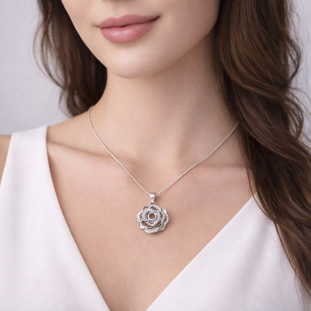 Seraphine Bloom Halo Pendant - Image 4