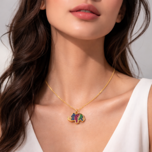Prism Elephant Charm Pendant - Image 4