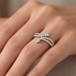 Seraphine Crosslight Harmony Silver Ring - Image 2