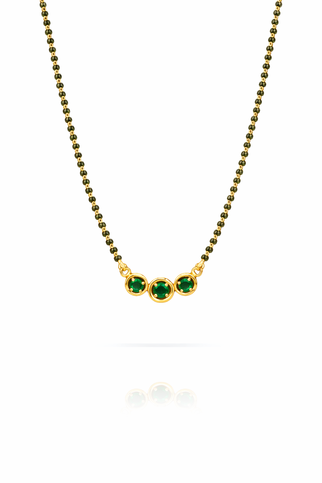 Triveni Harita Mangalsutra (Silver Finish)