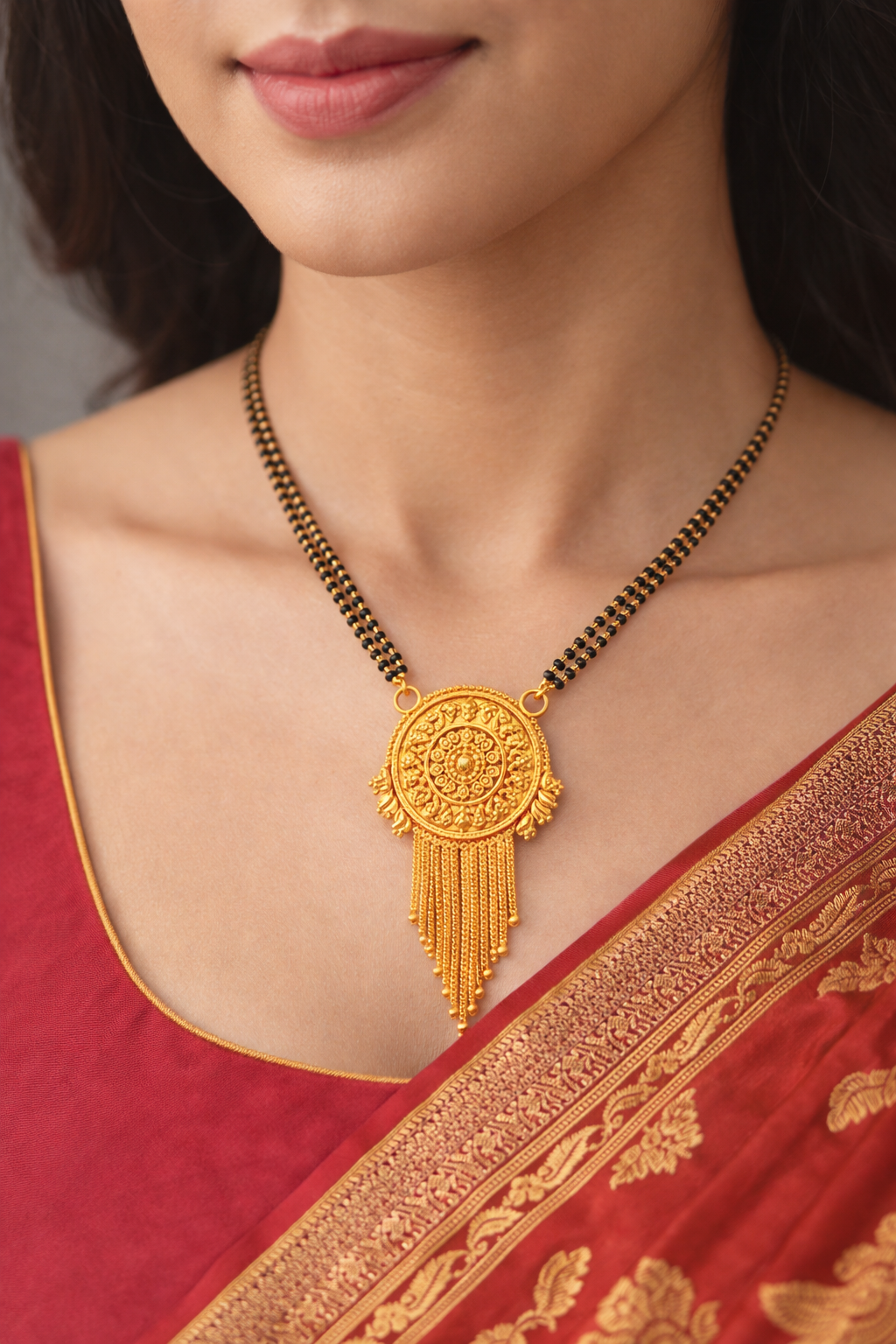 Divya Pallavi Mangalsutra (Gold Plated) - Image 4