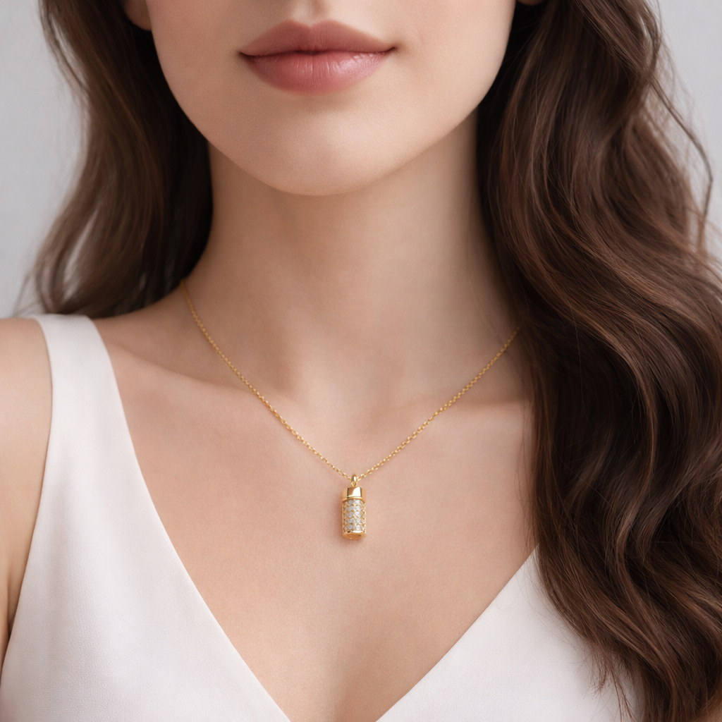 Luminous Vault Cylinder Pendant - Image 4