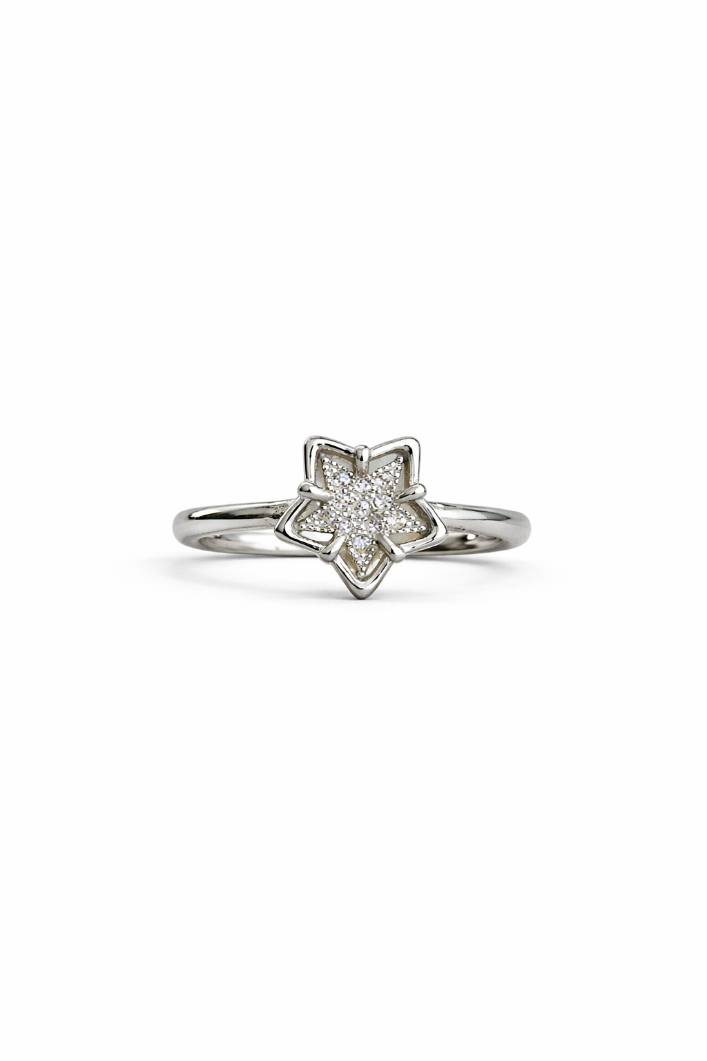 Starlight Bloom Silver Ring