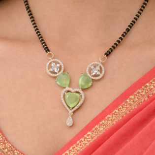 Amrita Green Heart Mangalsutra - Image 4