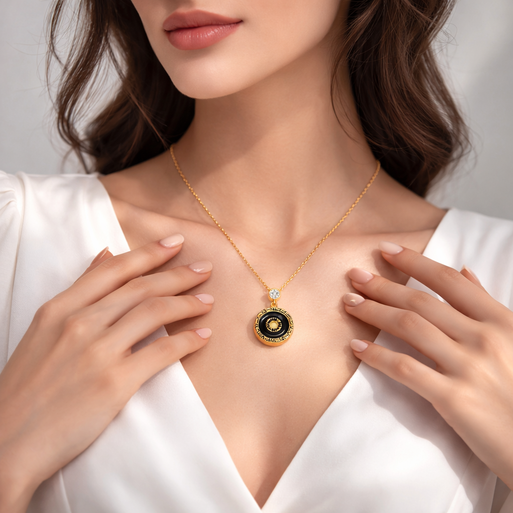 Solar Eclipse Medallion Pendant - Image 2