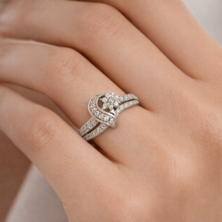 Lunara Starflow Silver Ring - Image 2