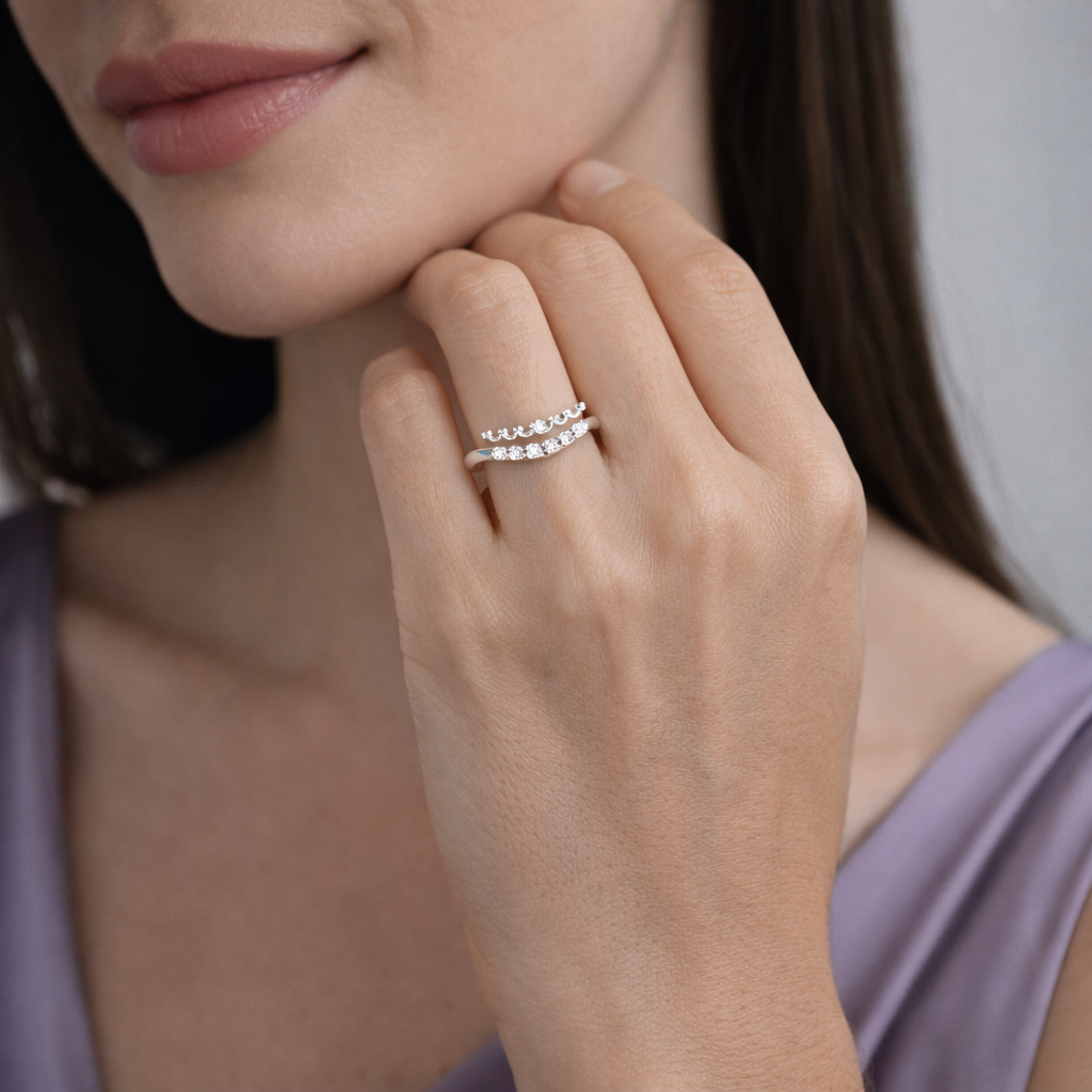 Coronelle Whisperline Silver Ring - Image 2