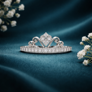Celestia Heartcrest Tiara Ring