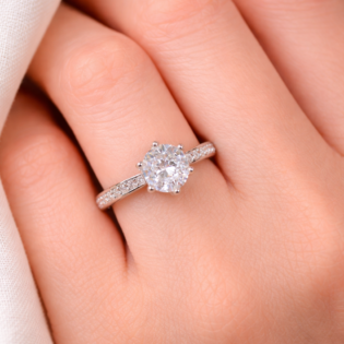 Luna Radiance Silver Ring - Image 5