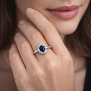 Midnight Aurelia Halo Ring - Image 2